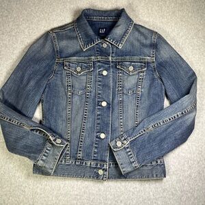 Gap Stretch Denim Jacket Women’s Size Small Button Front